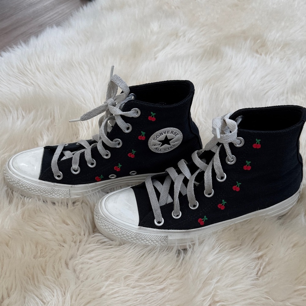 Converse Chuck Taylor All Star High-Tops with Cherries - Picture 6 of 9